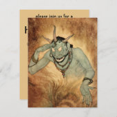 Arabian Nights Genie von Edmund Dulac Einladung (Vorne/Hinten)