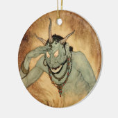 Arabian Nights Genie von Edmund Dulac Keramik Ornament (Links)