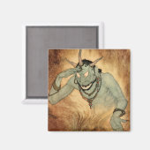 Arabian Nights Genie von Edmund Dulac Magnet (Vorderseite/Rückseite)