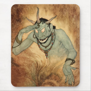 Arabian Nights Genie von Edmund Dulac Mousepad