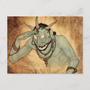 Arabian Nights Genie von Edmund Dulac Postkarte