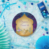 Arabian Nights Gold Magic Lamp Party Pappteller (Party)