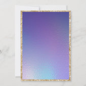 Arabian Nights Gold und Blue Aladdin Mairtale Einladung (Rückseite)