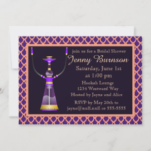 Arabian Nights Hookah Bridal Dusche Einladung