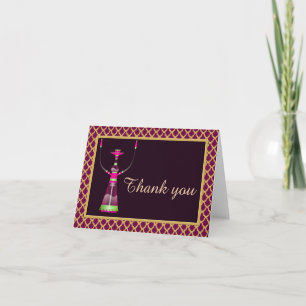 Arabian Nights Hookah Danke Note Card