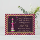 Arabian Nights Hookah Party Einladung (Stehend Vorderseite)