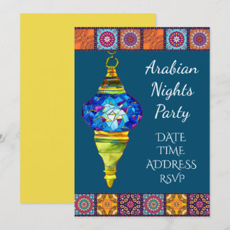 Arabian Nights Lanterns Party Einladung