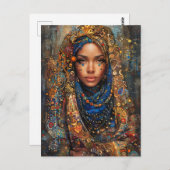 Arabian Nights Woman Postkarte (Vorne/Hinten)
