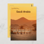 Arabian Oryx Neom Saudi Arabien Postkarte (Vorne/Hinten)
