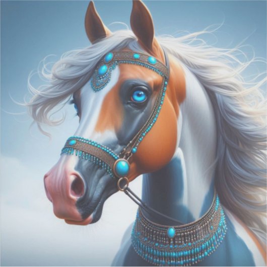 Arabian Paint Horse Aufkleber (Vorderseite)