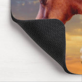 Arabian Pferde Sunrise Mousepad (Ecke)