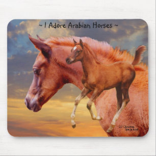 Arabian Pferde Sunrise Mousepad