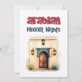 Arabian Ramadan Moonlit 1001 Nächte Einladung (Vorderseite)