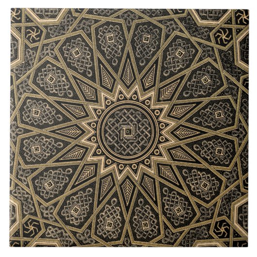 Arabian-Retro-Muster Fliese (Vorderseite)