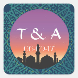 Arabian Stickers Bright Morroccan Square Favoriten