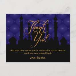 Arabian Themed Danke Cards Postkarte