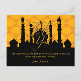 Arabian Themed Danke Cards Postkarte