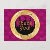 Arabian Themed Danke Cards Postkarte (Rückseite)