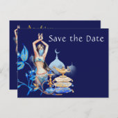 Arabianische Nächte Save the Date Postkarten (Vorne/Hinten)