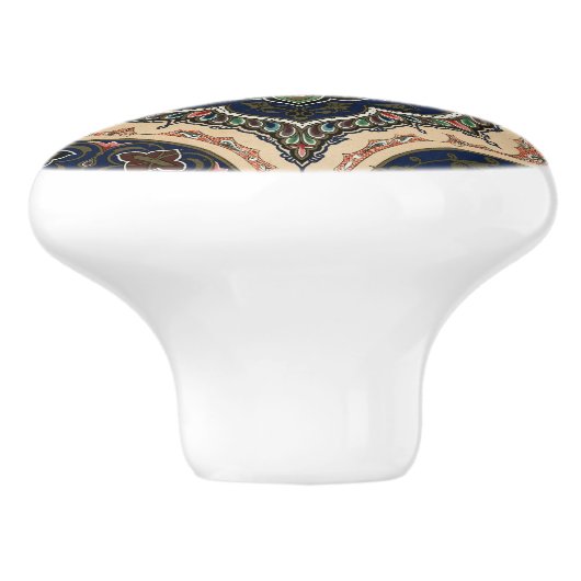 Arabianisches Retromuster Keramikknauf (Seitenansicht)