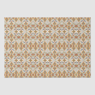Arabic Boho Elegant Floral marokkanischer Pfau Seidenpapier