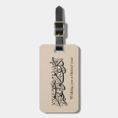  Arabic Calligraphy Elegant Ramadan & Eid gift Gepäckanhänger (Vorderseite vertikal)
