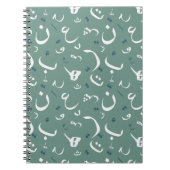 Arabic Calligraphy Pattern-Notebook Notizblock (Vorderseite)