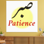 Arabic Calligraphy Sabr Patience Minimalist Zen Lo Leinwanddruck (Insitu (Wohnzimmer))
