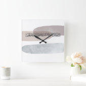 Arabic Calligraphy Wall Art – Those Who Say Quadratische Wanduhr (Zuhause)