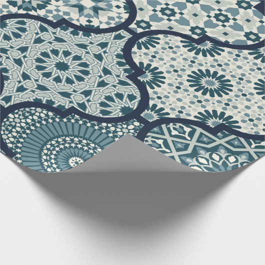Arabic decorative azulejos tiles patchwork islamic geschenkpapier (Ecke)