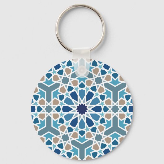 Arabic Geometric Design Pattern Schlüsselanhänger (Vorderseite)