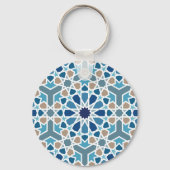 Arabic Geometric Design Pattern Schlüsselanhänger (Rückseite)