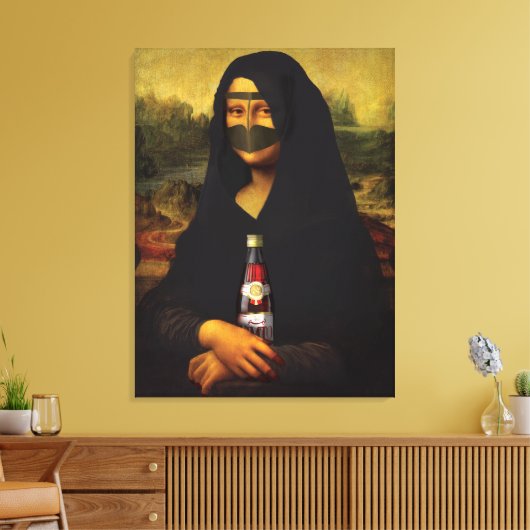 Arabic Mona Lisa Leinwanddruck (Insitu (Wohnzimmer))