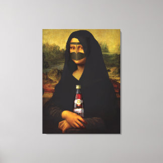 Arabic Mona Lisa Leinwanddruck