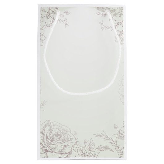 Arabic Monogram Templet Kleine Geschenktüte (Rückseite)