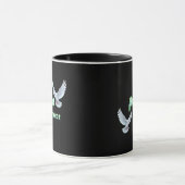Arabic Peace "Salaam" Typography with White Doves  Tasse (Zentrum)