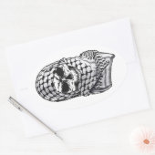 Arabic Skull Kufiya Shemagh Sticker (Umschlag)