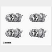 Arabic Skull Kufiya Shemagh Sticker (Blatt)