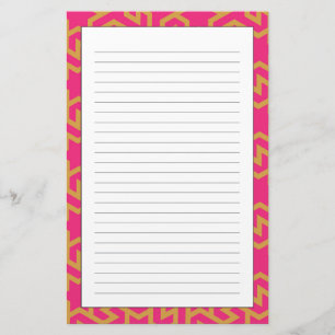 Arabic Star Shaped Pattern Briefpapier