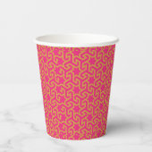 Arabic Star Shaped Pattern Pappbecher (Rückseite)