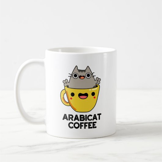 Arabicat Coffee Funny Arabica Cat Pub Kaffeetasse (Links)
