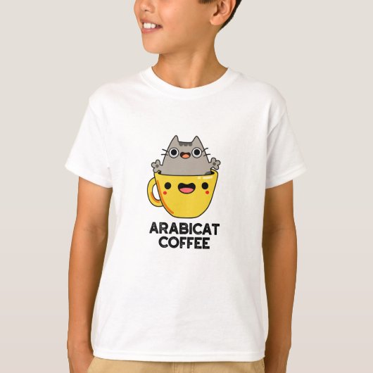 Arabicat Coffee Funny Arabica Cat Pub T-Shirt (Vorderseite)