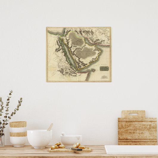 Arabien, Ägypten, Abessinien, Rotes Meer Poster (Küche)