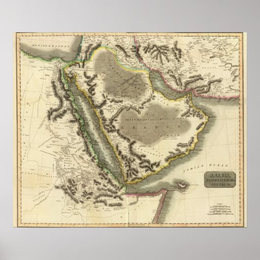 Arabien, Ägypten, Abessinien, Rotes Meer Poster (Vorne)