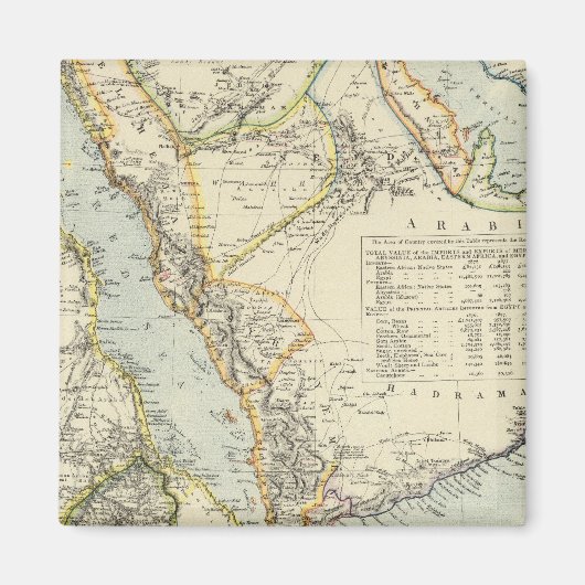 Arabien, Ägypten, Nubien, Abessinien 2 Magnet (Vorne)