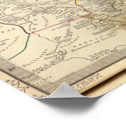 Arabien, Ägypten, Nubien, Abessinien 2 Poster (Ecke)