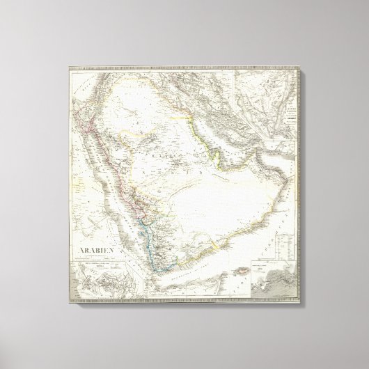 Arabien - Arabische Halbinsel Leinwanddruck (Vorderseite)