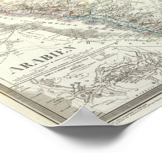 Arabien - Arabische Halbinsel Poster (Ecke)