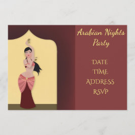 Arabien-Nachtbauchtanzen-Party Einladung
