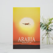 Arabien "Reise mit dem Flugzeug" Briefpapier (Stehend Vorderseite)